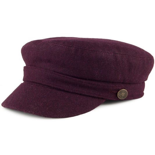 Casquette de Marin en Melton bordeaux CHRISTYS