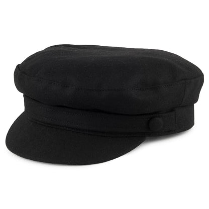 Casquette de Marin en Melton Mariner noir FAILSWORTH