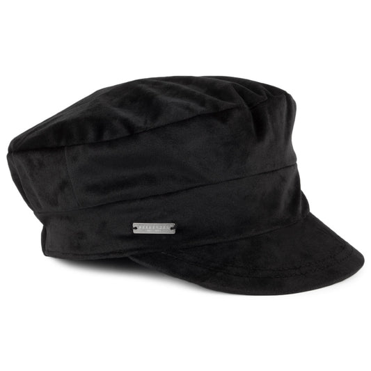 Casquette de Marin en Velours noir SEEBERGER