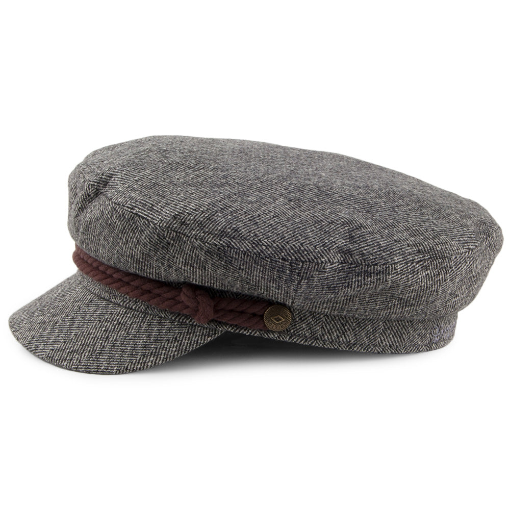 Casquette de Marin Fiddler à Chevrons gris-crème BRIXTON