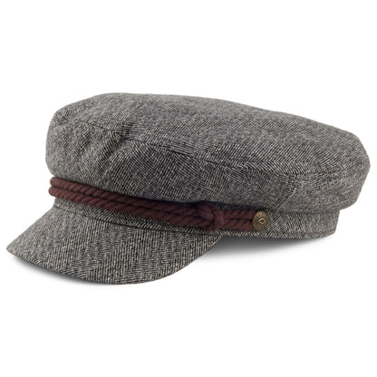 Casquette de Marin Fiddler à Chevrons gris-crème BRIXTON