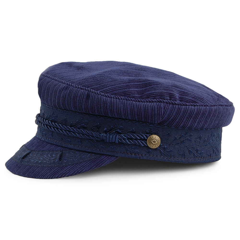 Casquette de Marin Fiddler Striée Albany bleu marine BRIXTON