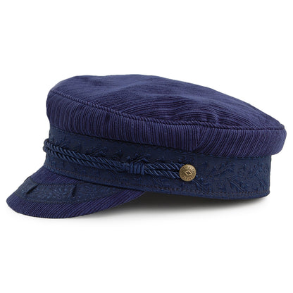 Casquette de Marin Fiddler Striée Albany bleu marine BRIXTON