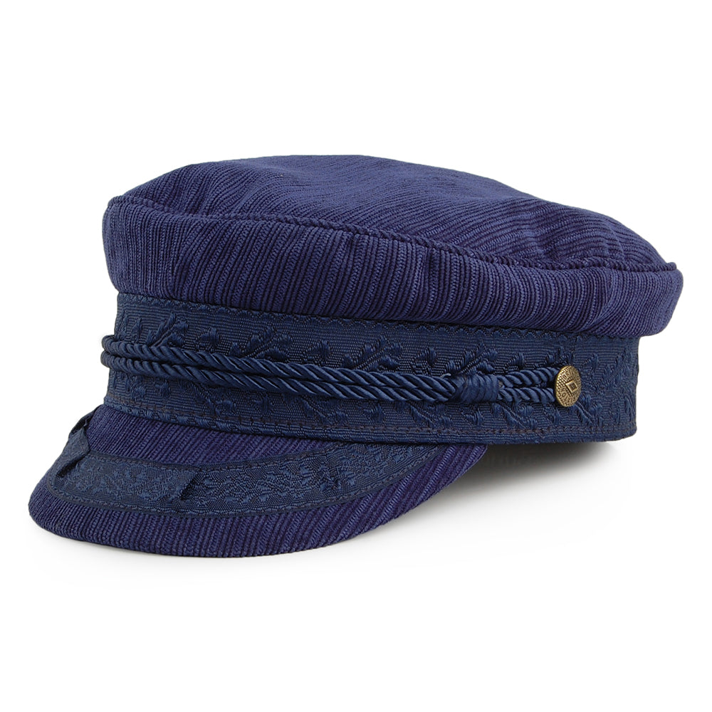 Casquette de Marin Fiddler Striée Albany bleu marine BRIXTON