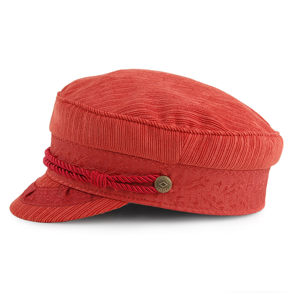 Casquette de Marin Fiddler Striée Albany orange BRIXTON