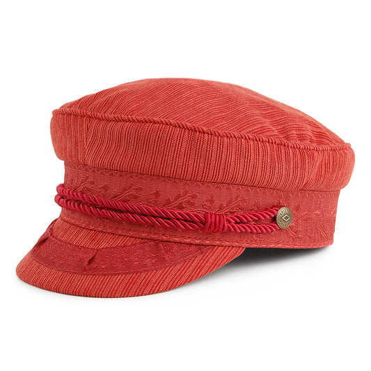 Casquette de Marin Fiddler Striée Albany orange BRIXTON