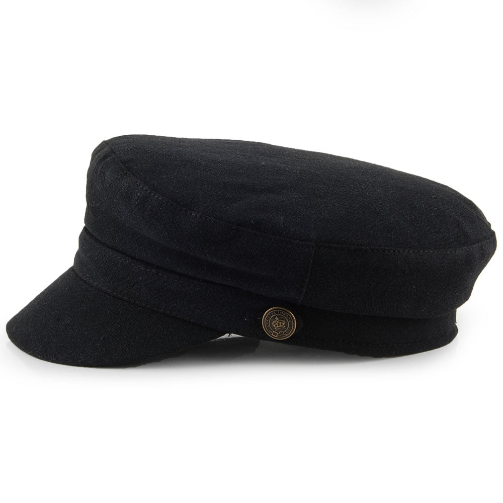 Casquette de Marin en Lin Épais Paddington noir CHRISTYS
