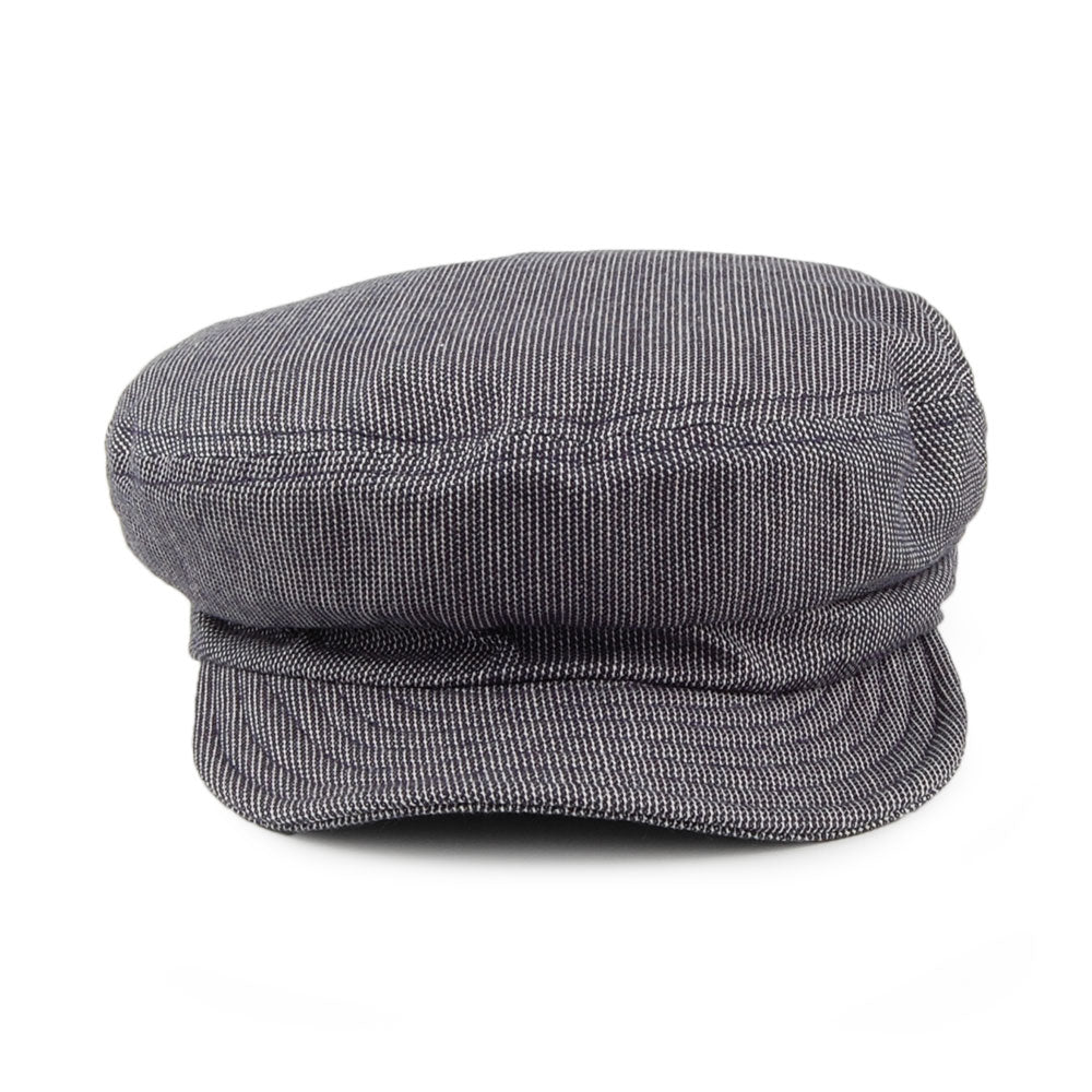 Casquette de Marin Non Structurée à Fines Rayures bleu marine-blanc BRIXTON