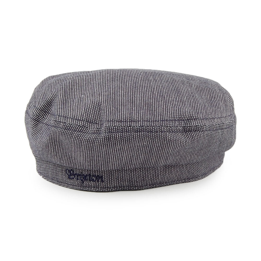 Casquette de Marin Non Structurée à Fines Rayures bleu marine-blanc BRIXTON