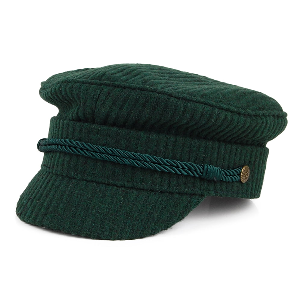Casquette de Marin Fiddler Côtelée Albany émeraude BRIXTON