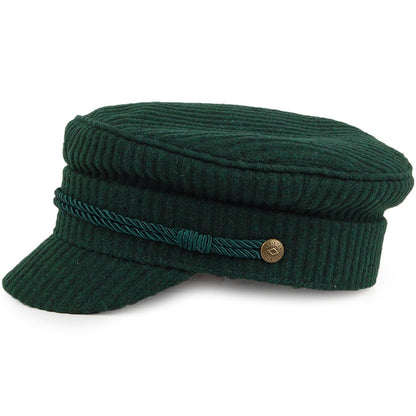 Casquette de Marin Fiddler Côtelée Albany émeraude BRIXTON