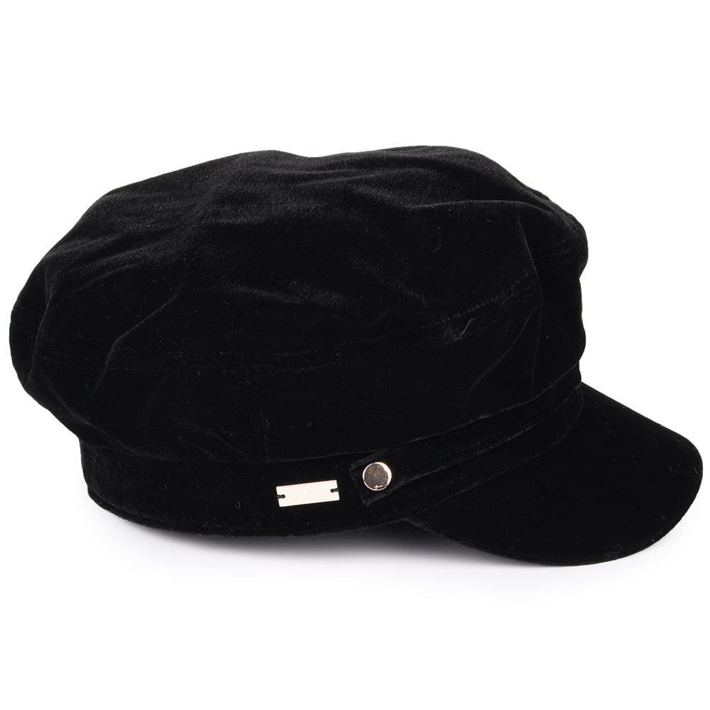 Casquette de Marin en Velours Odile noir BETMAR