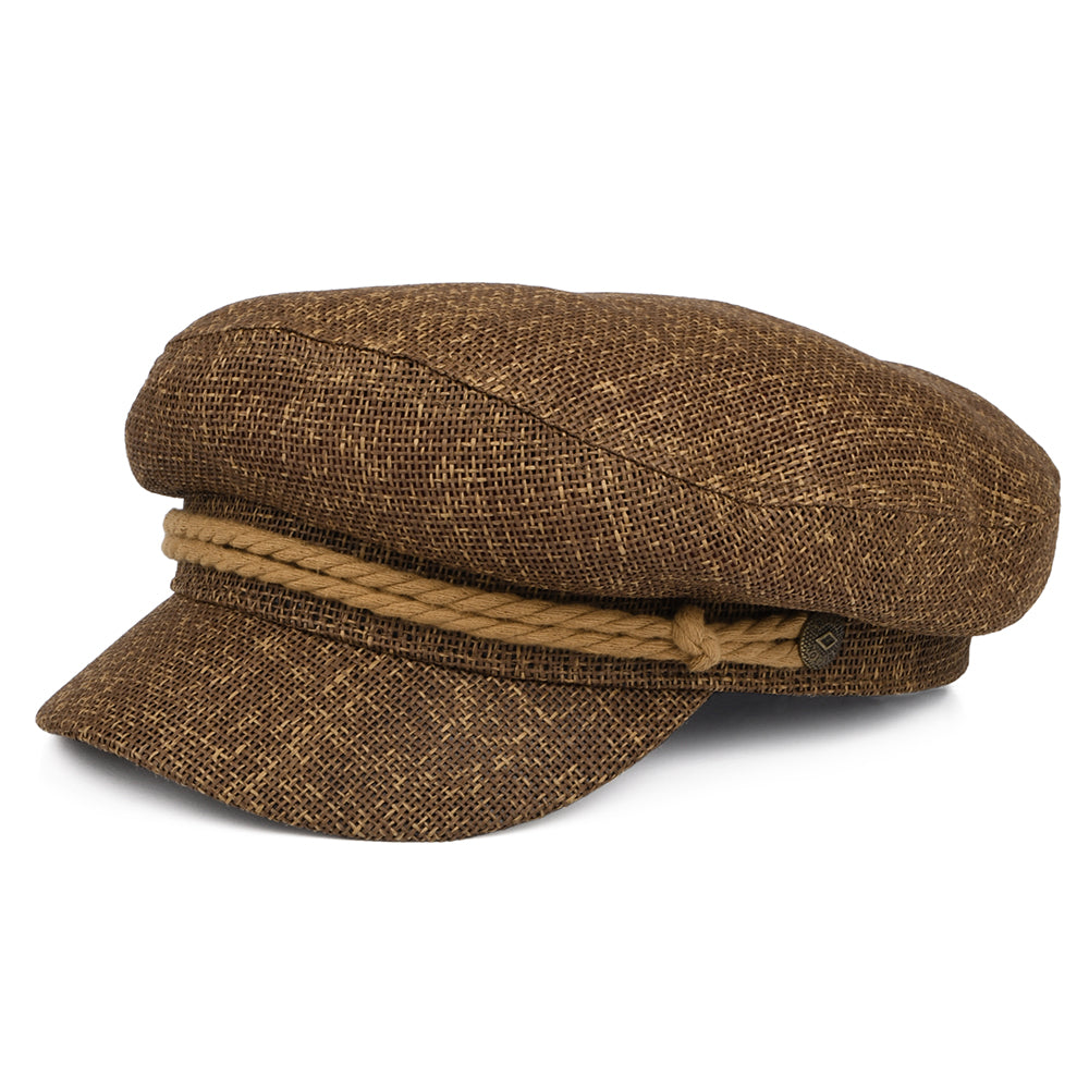 Casquette de Marin en Paille marron clair BRIXTON
