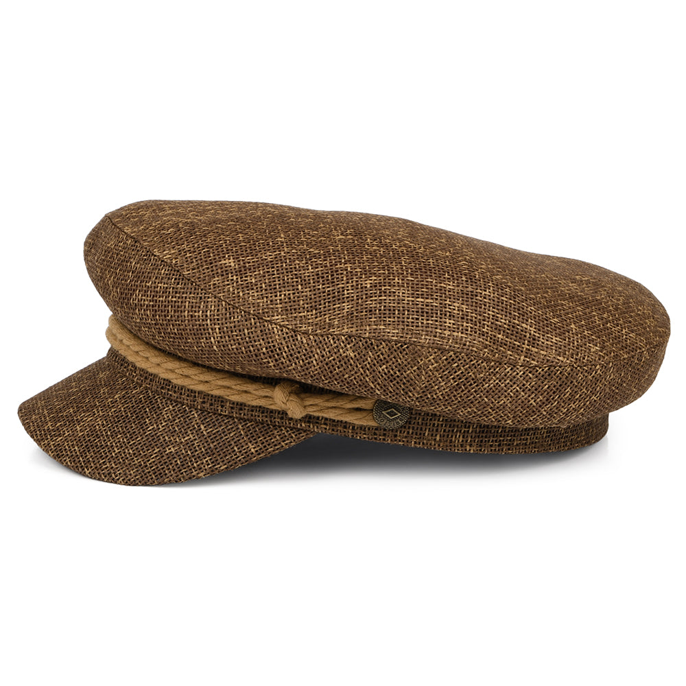 Casquette de Marin en Paille marron clair BRIXTON