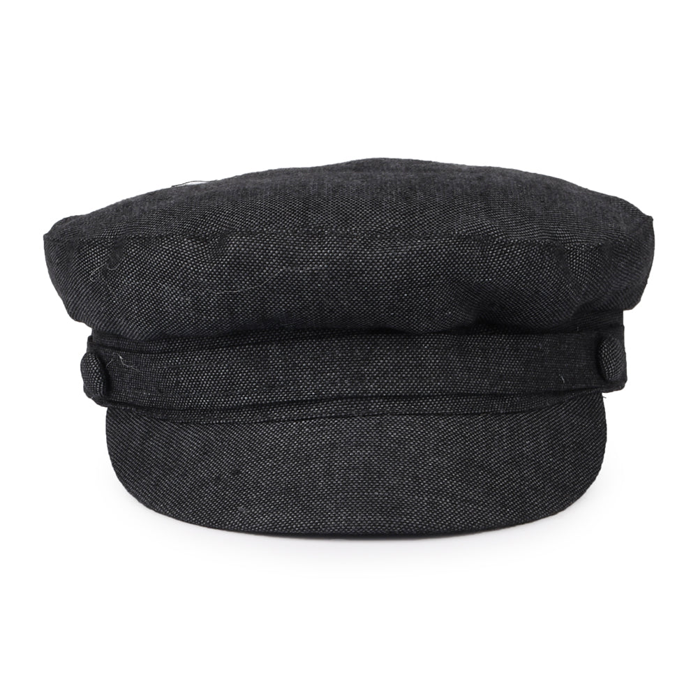 Casquette de Marin en Lin Irlandais Mariner anthracite FAILSWORTH