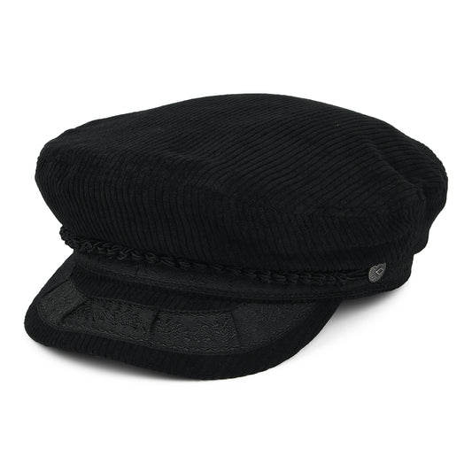 Casquette de Marin en Velours Côtelé Reserve noir BRIXTON