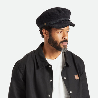 Casquette de Marin en Velours Côtelé Reserve noir BRIXTON