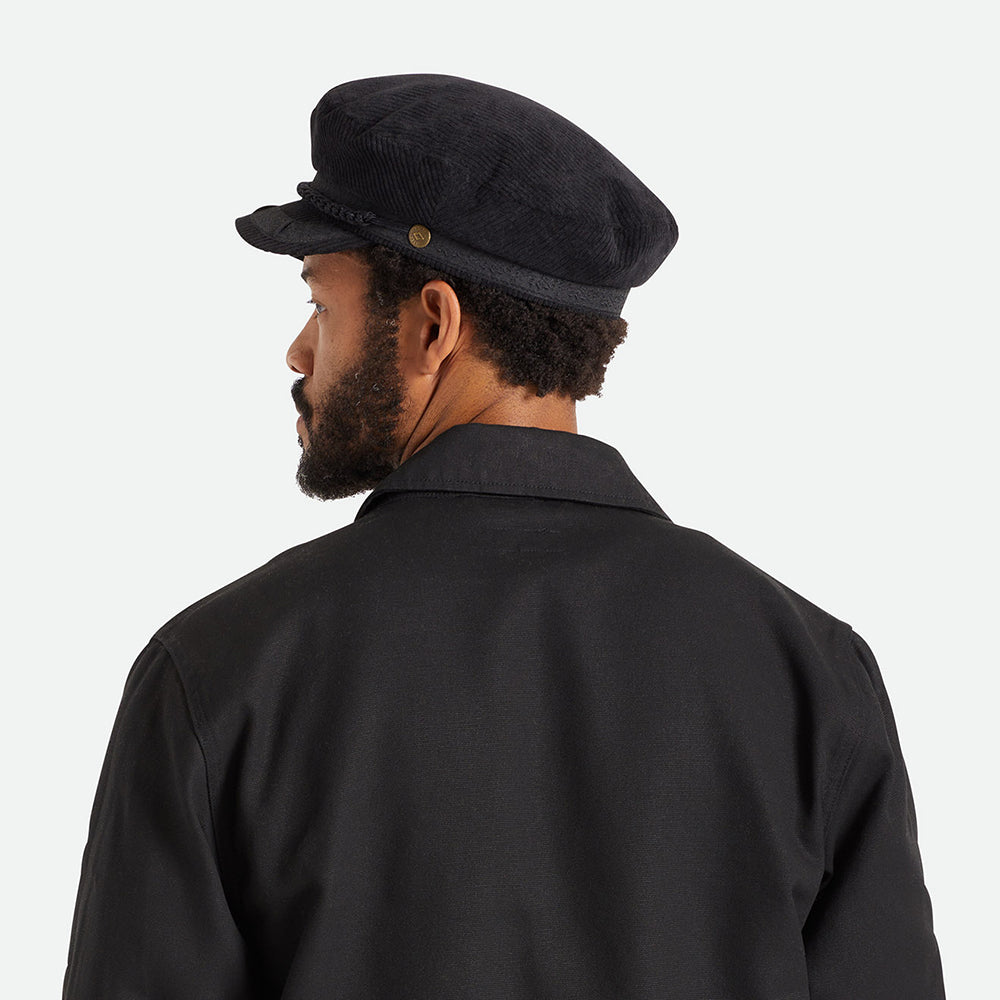 Casquette de Marin en Velours Côtelé Reserve noir BRIXTON