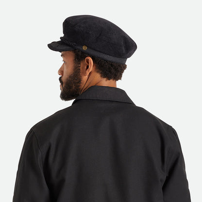 Casquette de Marin en Velours Côtelé Reserve noir BRIXTON