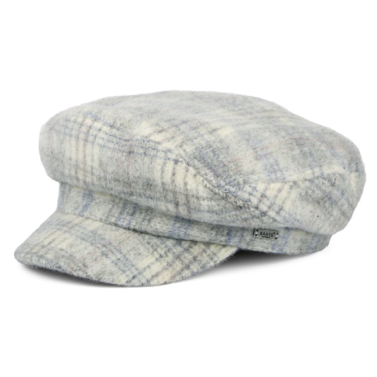Casquette de Marin en Laine Mélangée à Carreaux Giana blé BARTS