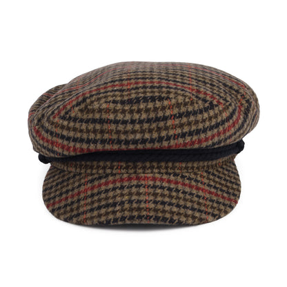 Casquette de Marin Pied-de-Poule marron clair-bleu marine BRIXTON