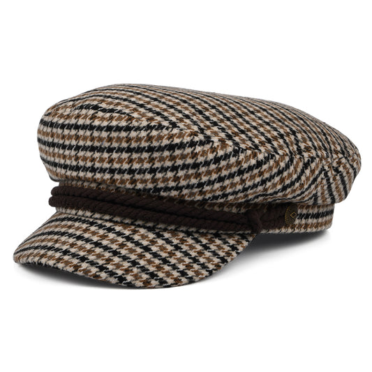 Casquette de Marin Pied-de-Poule sable-marron-orange BRIXTON