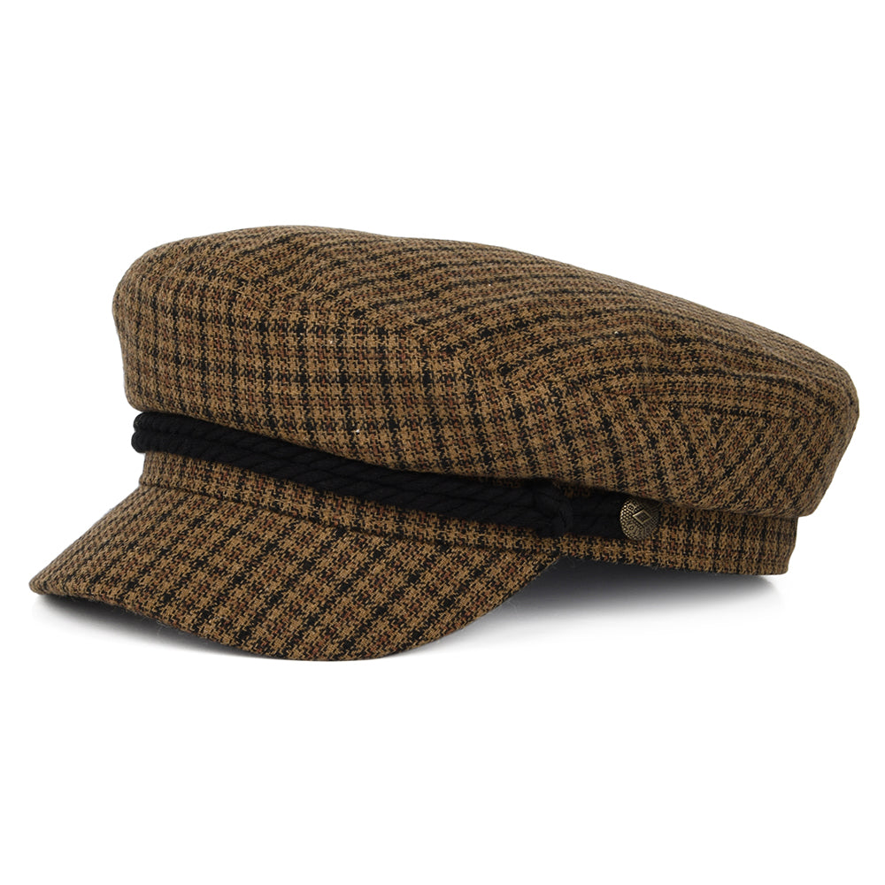 Casquette de Marin Pied-de-Poule caramel-noir BRIXTON