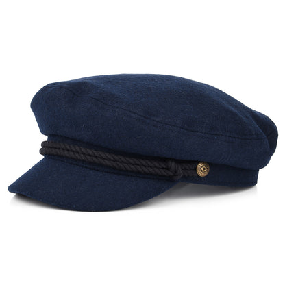 Casquette de Marin en Laine Mélangée bleu marine délavé BRIXTON