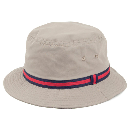 Chapeau Bob Hydrofuge à Rayures khaki DORFMAN PACIFIC