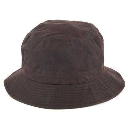Chapeau Bob en Coton Ciré Hydrofuge marron JAXON & JAMES