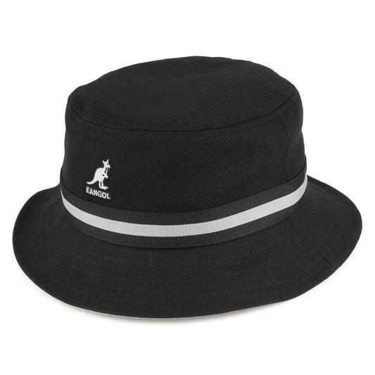 Chapeau Bob Stripe Lahinch noir KANGOL
