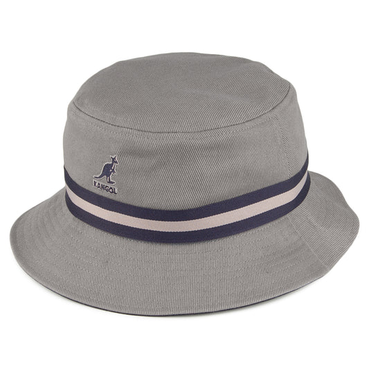 Chapeau Bob Stripe Lahinch gris KANGOL