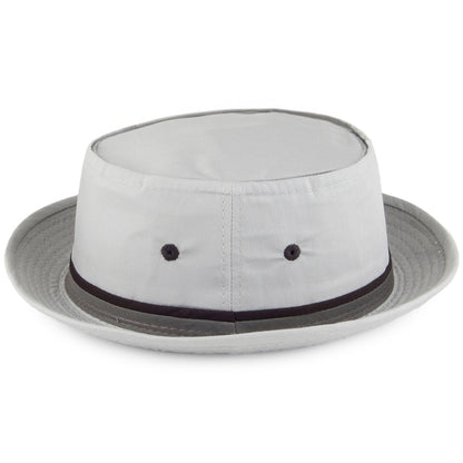 Chapeau Bob Pliable gris clair DORFMAN-PACIFIC