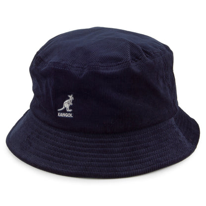 Chapeau Bob en Velours Côtelé bleu marine KANGOL
