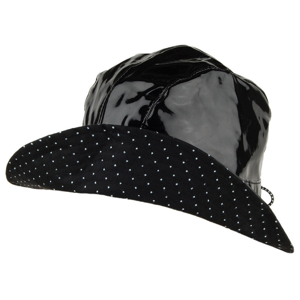 Chapeau Bob en Vinyle Rachel noir BETMAR