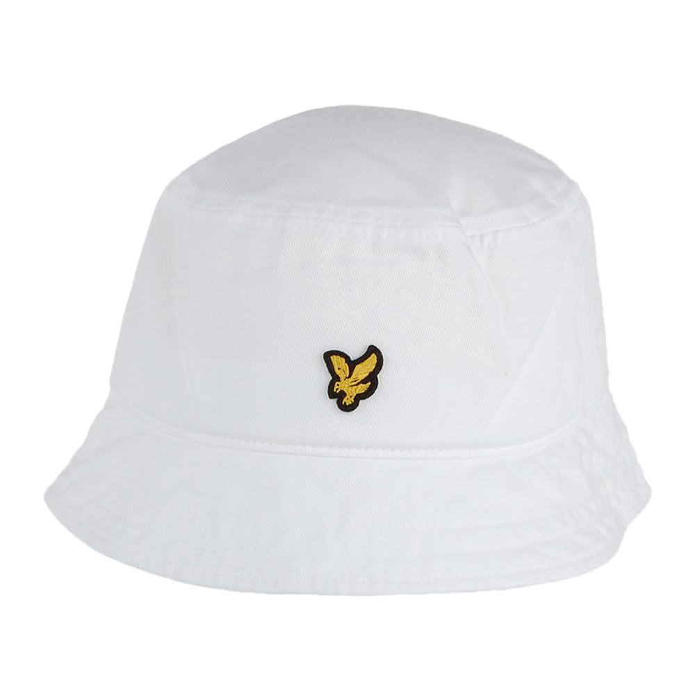 Chapeau Bob en Coton Sergé blanc LYLE & SCOTT