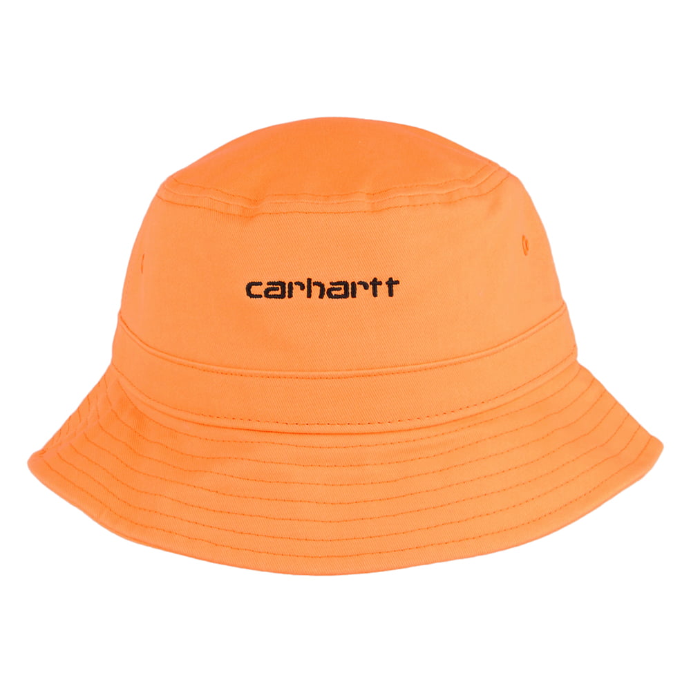 Chapeau Bob Script orange fluo CARHARTT WIP
