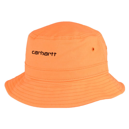 Chapeau Bob Script orange fluo CARHARTT WIP
