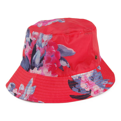 Chapeau Bob Rainy Day Red Floral corail JOULES