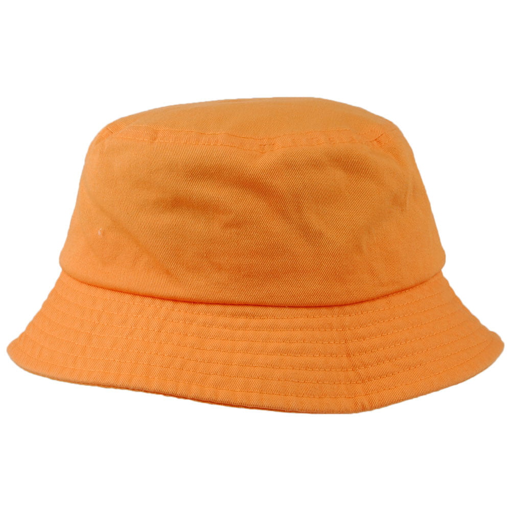Chapeau Bob en Coton Délavé jaune KANGOL