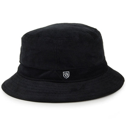 Chapeau Bob en Velours Côtelé B-Shield noir BRIXTON