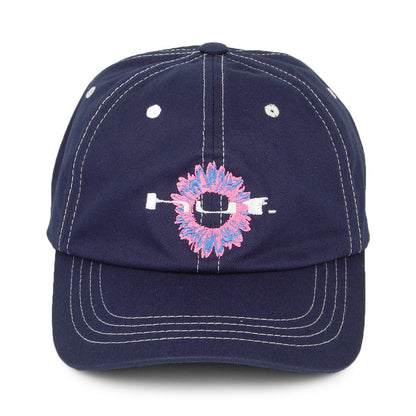 Casquette à Visière Incurvée Peaking bleu marine délavé HUF
