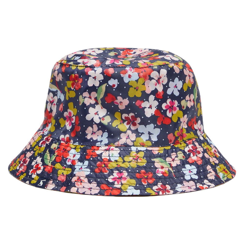 Chapeau Bob Rainy Day Blossom bleu marine JOULES
