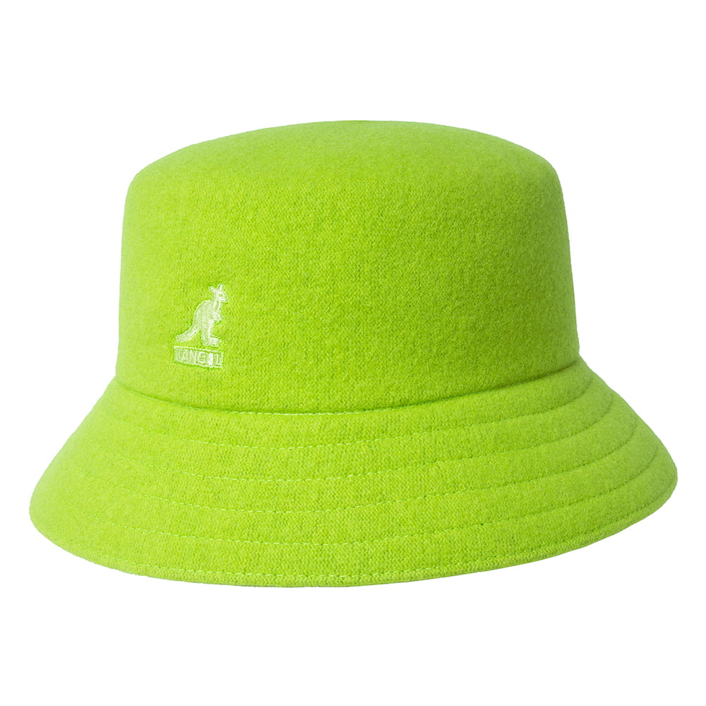 Chapeau Bob en Laine Lahinch citron vert KANGOL