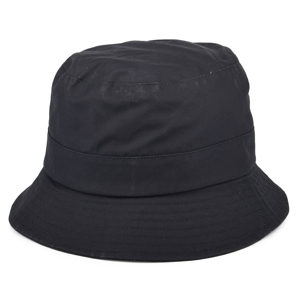 Chapeau Bob en Coton Ciré bleu marine CHRISTYS