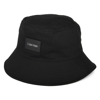 Chapeau Bob avec Patch en Cuir noir CALVIN KLEIN