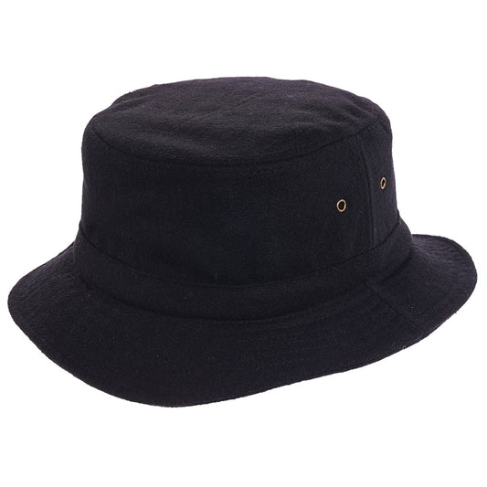 Chapeau Bob en Laine Mélangée avec Protège-Oreilles noir DORFMAN PACIFIC