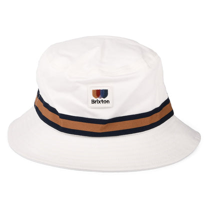 Chapeau Bob en Coton Sergé Pliable Alton blanc cassé BRIXTON