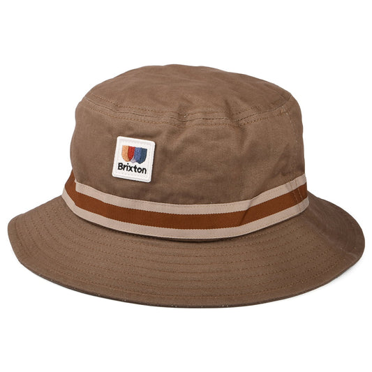 Chapeau Bob en Coton Sergé Pliable Alton marron clair BRIXTON