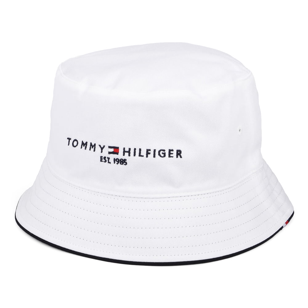 Chapeau Bob Réversible TH Established blanc TOMMY HILFIGER
